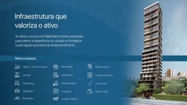 Pré -Lançamento na Barra | Studios a partir de R$ 265.000,00