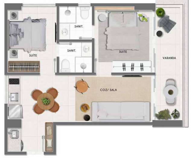 BARRA SIGNATURE | APARTAMENTO COM 2 SUÍTES, 55M² À VENDA POR R$ 1.690.000,00