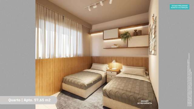Apartamento em Patamares, com 2 quartos, 57,65m² por  R$ 637.000,00