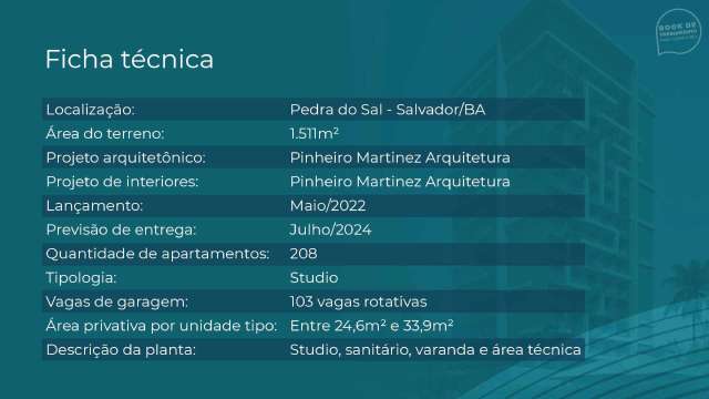 ILHA DE MYKONOS - LANÇAMENTO STUDIO E QUARTO E SALA NA PEDRA DO SAL | 24M²  A PARTIR DE R$396.655,30