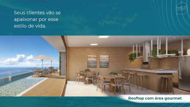 ILHA DE MYKONOS - LANÇAMENTO STUDIO E QUARTO E SALA NA PEDRA DO SAL | 24M²  A PARTIR DE R$396.655,30