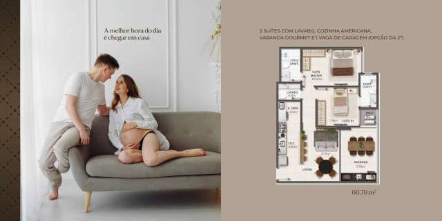 PALAIS DU LOUVRE - LANÇAMENTO APARTAMENTOS COM 2 OU 3 SUÍTES | 60M² A PARTIR DE R$860.130,00