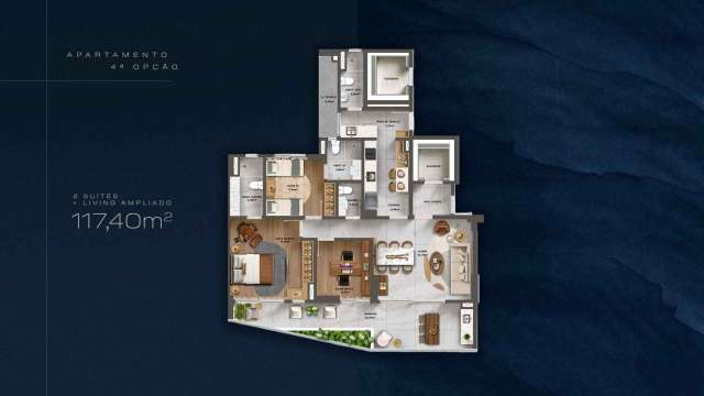MIRADOR ONDINA | LANÇAMENTO 2 E 3 SUÍTES - 117M² A PARTIR DE R$ 1.495,825