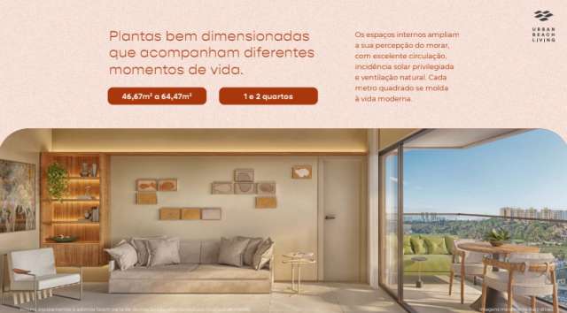 GAL URBAN BEACH LIVING - LANÇAMENTO EM PITUAÇU COM 1 E 2 QUARTOS | A PARTIR DE R$ 519.856,49