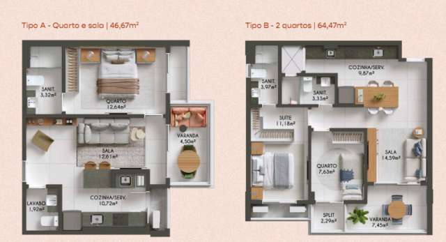 GAL URBAN BEACH LIVING - LANÇAMENTO EM PITUAÇU COM 1 E 2 QUARTOS | A PARTIR DE R$ 519.856,49