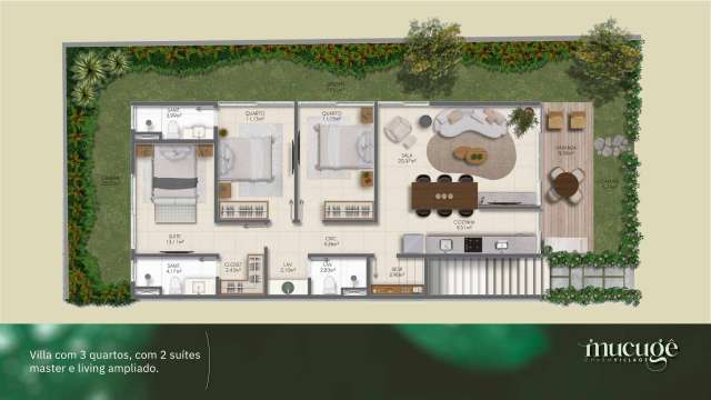 MUCUGE CHARM VILAGE | LANÇAMENTO - VILAS DE 2 E 3 QUARTOS NA CHAPADA DIAMANTINA - 84m²  A PARTIR DE R$918.094,37