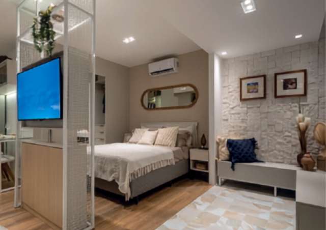 Apartamento na Ondina com 1 quarto com suíte, 39,15m² á venda por 709,000,00