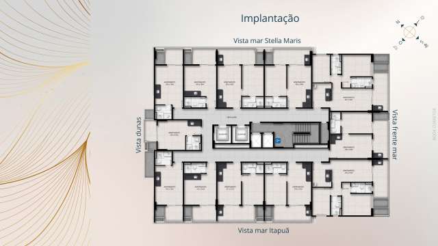 Apartamento em Itapuã, com 1 quarto, 28,00m² á venda por 400.000,00