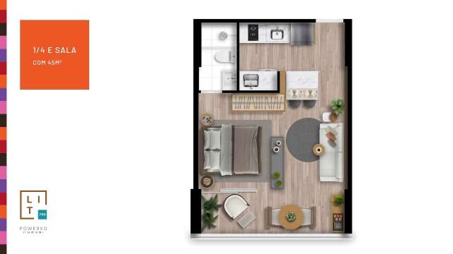 LIT 760 Jardim de Alah: Apartamentos de 1 e 2 Quartos com Vista para o Mar em Salvador | A partir de R$ 445.000,00