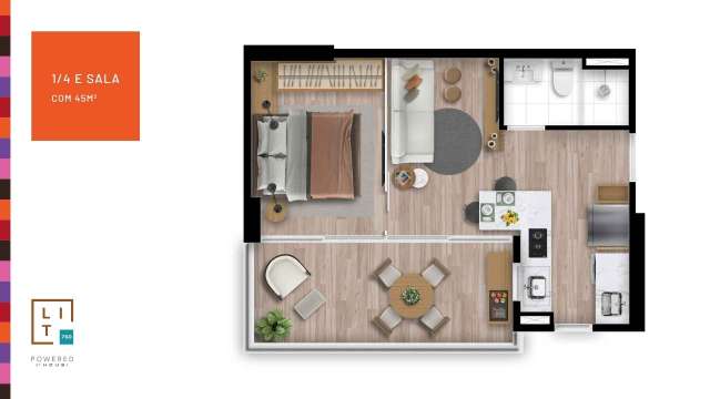 LIT 760 Jardim de Alah: Apartamentos de 1 e 2 Quartos com Vista para o Mar em Salvador | A partir de R$ 445.000,00