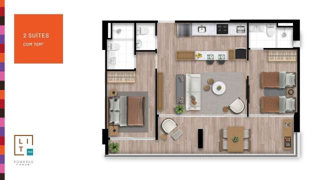 LIT 760 Jardim de Alah: Apartamentos de 1 e 2 Quartos com Vista para o Mar em Salvador | A partir de R$ 445.000,00